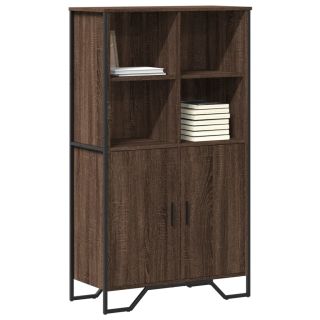kõrge kapp pruun tamm, 79,5x35,5x137,5 cm, tehispuit