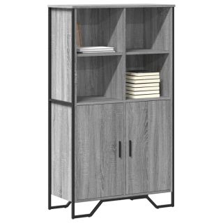 kõrge kapp, hall Sonoma tamm, 79,5x35,5x137,5 cm, tehispuit