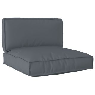 2-osaline Pallet Cushion Set Antratsiidi Oxfordi kangas