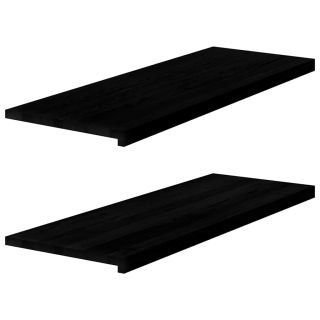 aknalauad 2 tk, tumepruun, 110 x 40 x 2 cm, toekas tammepuit