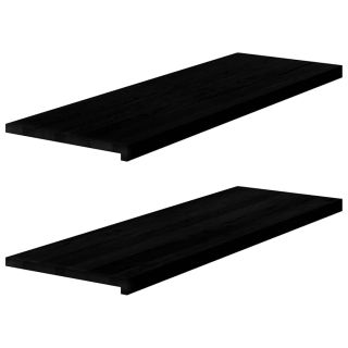 aknalauad 2 tk, tumepruun, 120 x 40 x 2 cm, toekas tammepuit