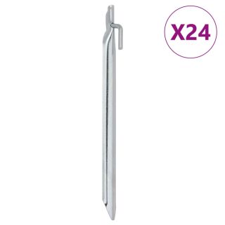 U-kujulised telgivaiad 24 tk, 25 cm Ø20 mm, tsingitud teras