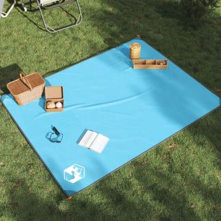 piknikutekk koos kinnitusvaiadega, sinine, 205 x 155 cm