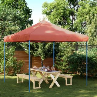 kokkupandav pop-up peotelk, terrakota, 292x292x315 cm