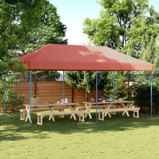 kokkupandav pop-up peotelk, terrakota, 580x292x315 cm