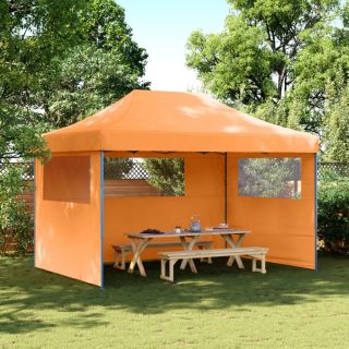 kokkupandav pop-up peotelk 3 külgseinaga, oranž