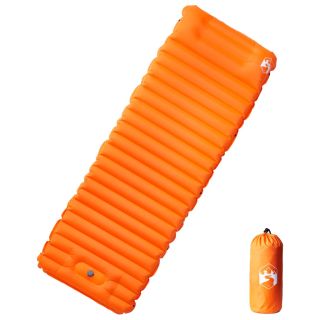 isetäituv matkamadrats padjaga, 1 inimesele, oranž