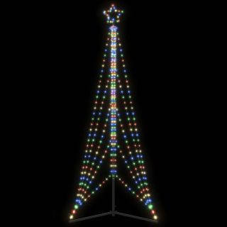 LED jõulupuu, 363 LEDi, värviline , 182 cm