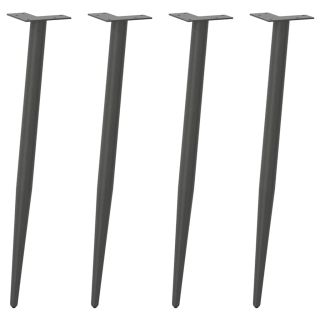 konsoollaua jalad, koonilised, 4 tk, antratsiithall, 72–73 cm, teras