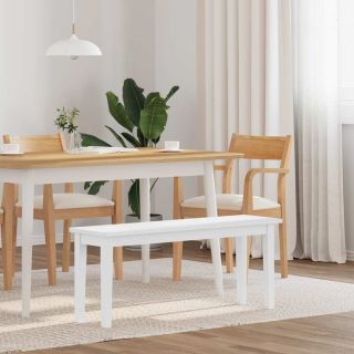 Pink 110 cm Valge täispuidust kumm