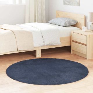 kõrge narmaga Shaggy vaip, NAVARRA, tumesinine, 120x120 cm