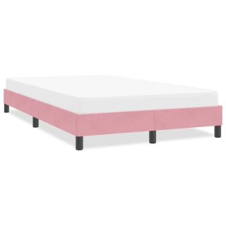 Voodiraam ilma Madratsita Roosa 120x220 cm samet