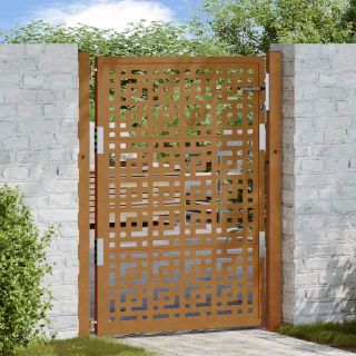 Садовые ворота 105x130 см. Стальная крестовина, устойчивая к атмосферным воздействиям. Дизайн