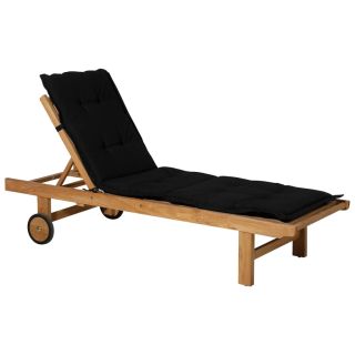 Подушка для сиденья шезлонга Madison Panama 200 x 60 см черная