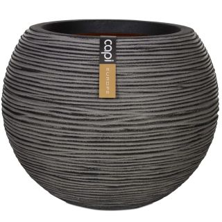 Capi vaas Nature Rib kuul 40 x 32 cm antratsiithall