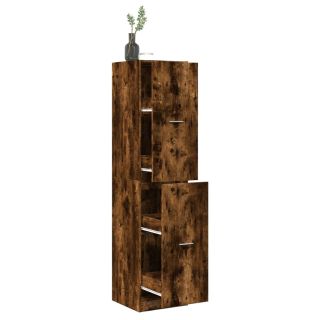 sahtlitega kapp, suitsutatud tamm, 40x41x174,5 cm, tehispuit