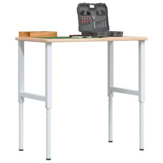 töölaud, 100 x 60 x (71,5-98) cm, tammepuit, ristkülikukujuline