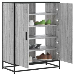 Тумба для обуви, серый дуб сонома, 75x38x97,5 см, искусственное дерево