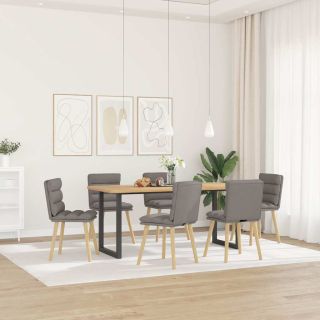 söögitoolid 6 tk, pruunikashall, kangas