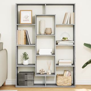 raamatukapp, hall Sonoma tamm, 102x29x143 cm, tehispuit