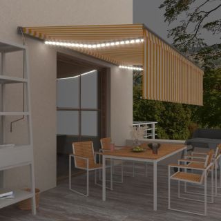 automaatne varikatus LED, tuuleandur, 5x3 m, kollane ja valge