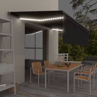 automaatne varikatus LED, tuuleandur, 5x3 m, antratsiit