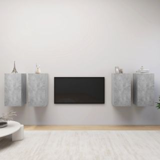 telerikapid 4 tk, betoonhall, 30,5 x 30 x 60 cm, puitlaastplaat