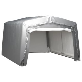палатка для хранения, 370x370 см, сталь, серый цвет