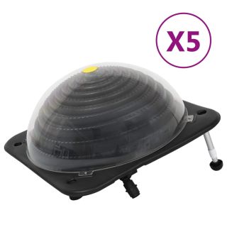 basseini päikesetoitel küttekeha 5tk 75x75x36cm HDPE alumiinium