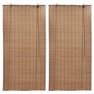 bambusrulood 2 tk, 100 x 160 cm, pruun