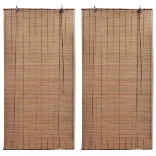 бамбуковые жалюзи 2 шт, 150 х 220 см, коричневые