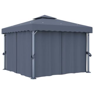 varjualune kardinaga 3 x 3 m, antratsiithall, alumiinium