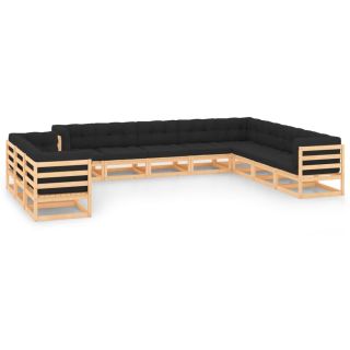 11-osaline aiadiivanikomplekt patjadega, antratsiithall, mänd