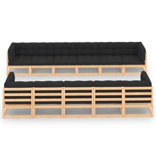 11-osaline aiadiivanikomplekt patjadega, antratsiithall, mänd