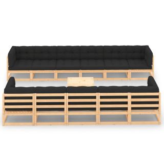 12-osaline aiadiivanikomplekt patjadega, antratsiithall, mänd