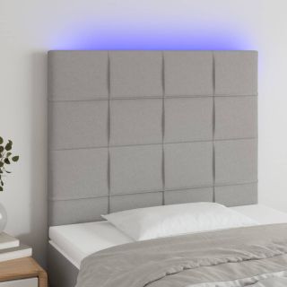 LED-voodipeats, helehall, 90x5x118/128 cm, kangas