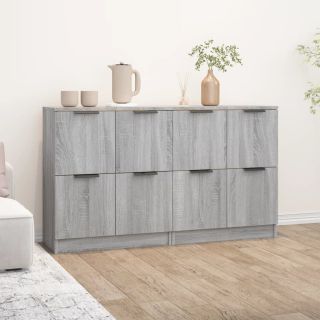 puhvetkapid 2 tk, hall Sonoma tamm, 60 x 30 x 70 cm, tehispuit