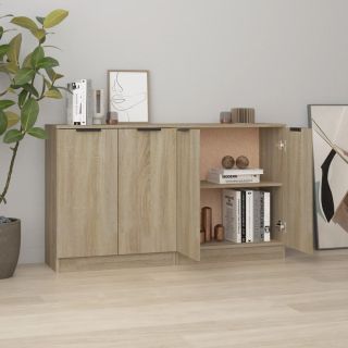 puhvetkapid 2 tk, Sonoma tamm, 60 x 30 x 70 cm, tehispuit