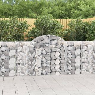 kaarekujulised gabioonkorvid 5 tk, 200x30x100/120 cm, raud