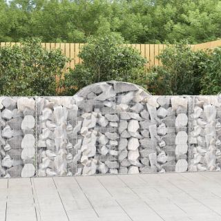 kaarekujulised gabioonkorvid 7 tk, 200x30x100/120 cm, raud