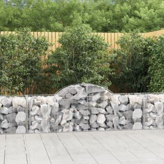 kaarekujulised gabioonkorvid 5 tk, 200x50x60/80 cm, raud