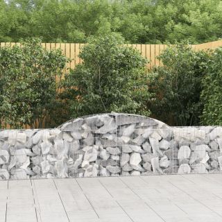 kaarekujulised gabioonkorvid 8 tk, 300 x 30 x 60/80 cm, raud