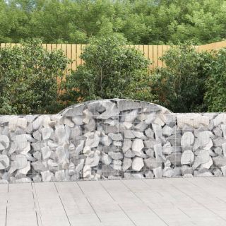 kaarekujulised gabioonkorvid 6 tk, 300x30x80/100 cm, raud