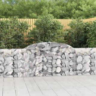 kaarekujulised gabioonkorvid 3 tk, 300x30x80/100 cm, raud