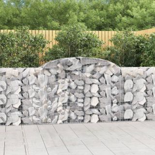kaarekujulised gabioonkorvid 12 tk, 300x30x100/120 cm, raud
