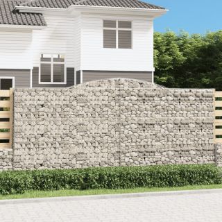 kaarekujulised gabioonkorvid 2 tk, 400x30x180/200 cm, raud
