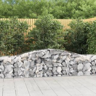 kaarekujulised gabioonkorvid 25 tk, 400x50x60/80 cm, raud