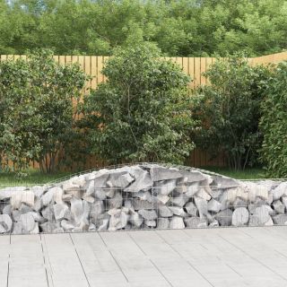 kaarekujulised gabioonkorvid 6 tk, 400x50x40/60 cm, raud