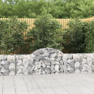 kaarekujulised gabioonkorvid 15 tk, 200x30x60/80 cm, raud