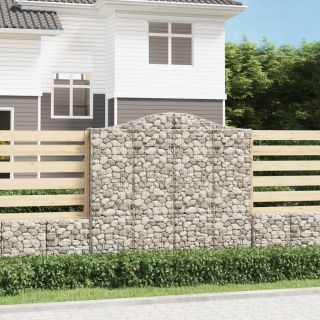 kaarekujulised gabioonkorvid 2 tk, 200x30x180/200 cm, raud